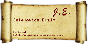 Jelenovics Eutim névjegykártya